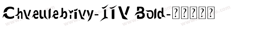 Chveulebrivy-ITV Bold字体转换